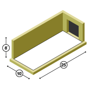 10x25 Storage Unit